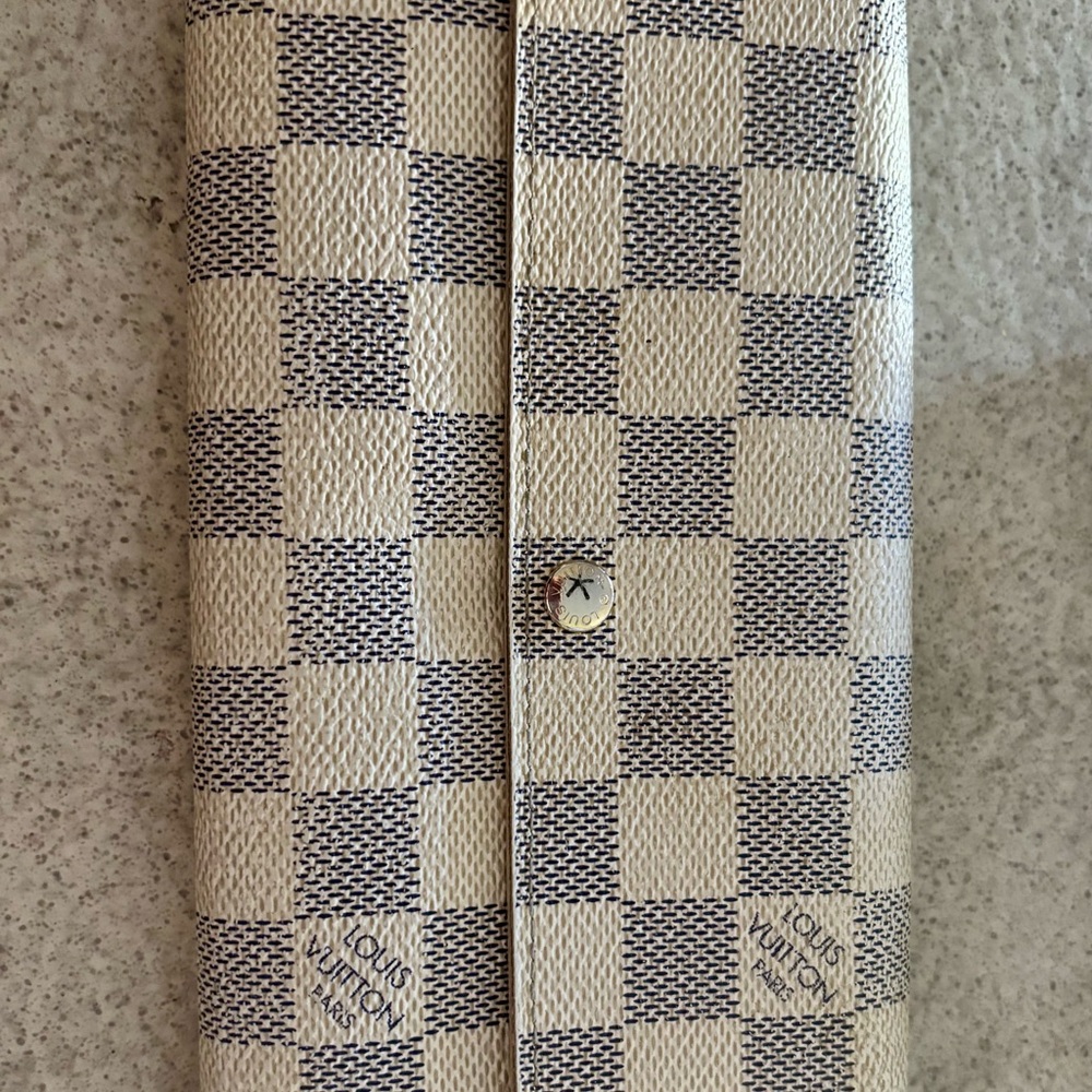 Louis Vuitton Damier Azul checkered wallet